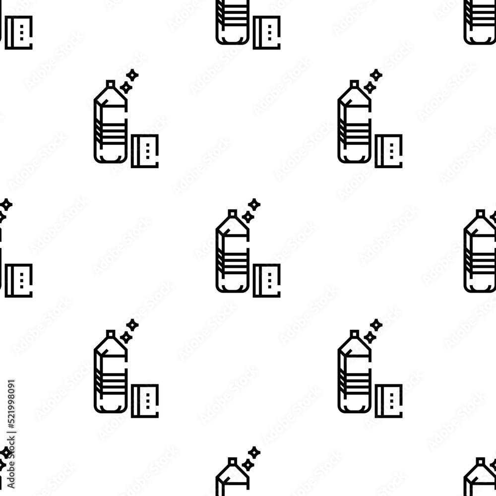 Poster detergent icon pattern. seamless detergent pattern on white background.