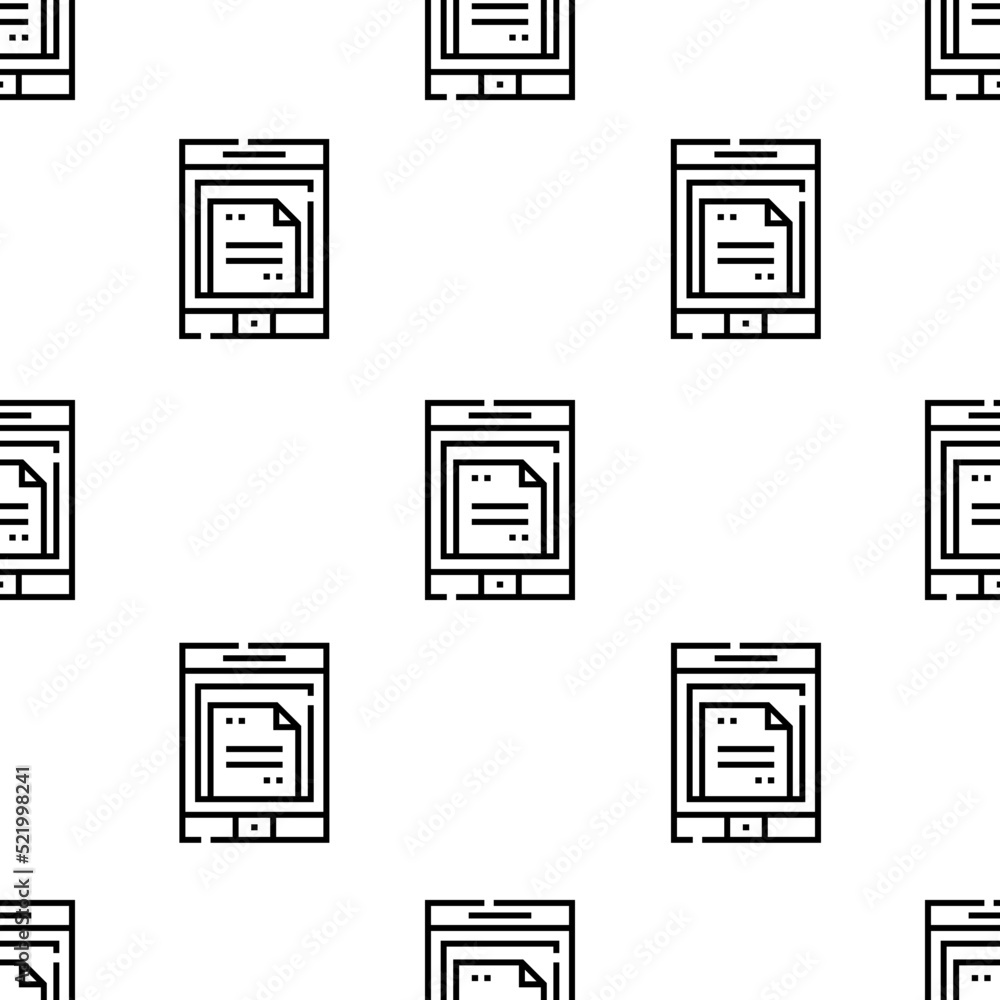 Poster smartphone icon pattern. seamless smartphone pattern on white background.