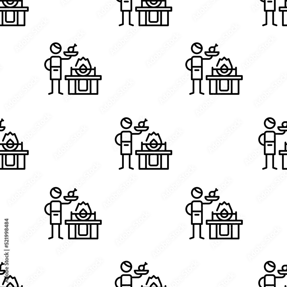Poster gas icon pattern. seamless gas pattern on white background.