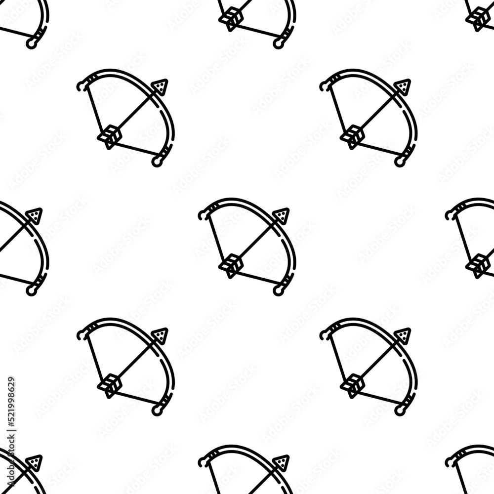 Poster bow icon pattern. seamless bow pattern on white background.