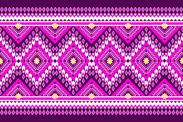 Ethnic abstract pattern art. Seamless pattern in tribal, folk embroidery, and Mexican style. Aztec geometric art ornament print.Design for carpet,wallpaper,clothing,wrapping,fabric,cover,textile