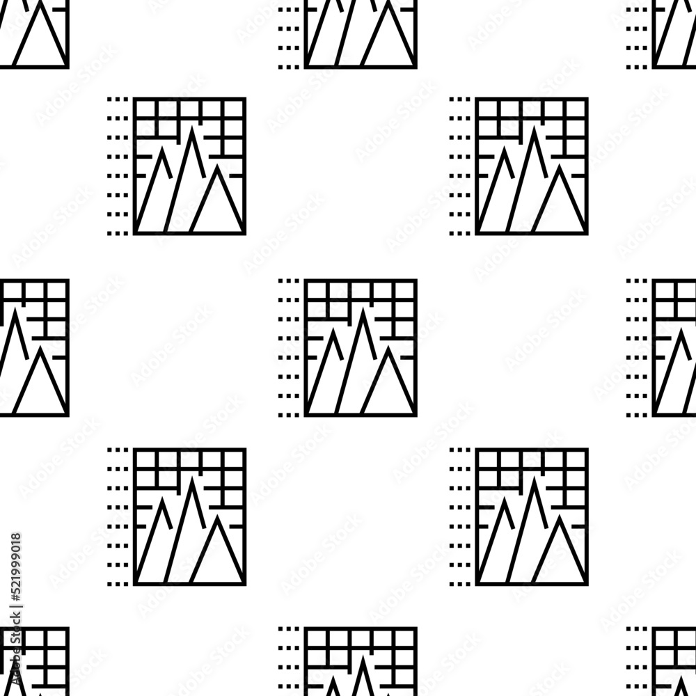 Poster pyramid chart icon pattern. seamless pyramid chart pattern on white background.