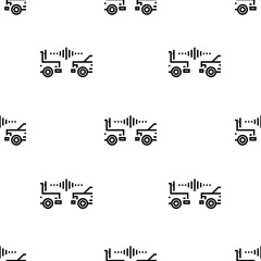 car icon pattern. Seamless car pattern on white background.