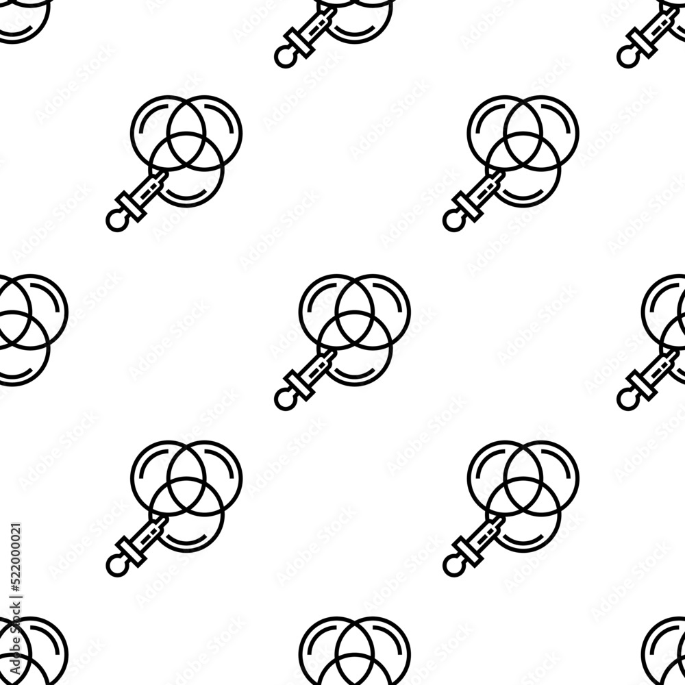 Poster color icon pattern. seamless color pattern on white background.