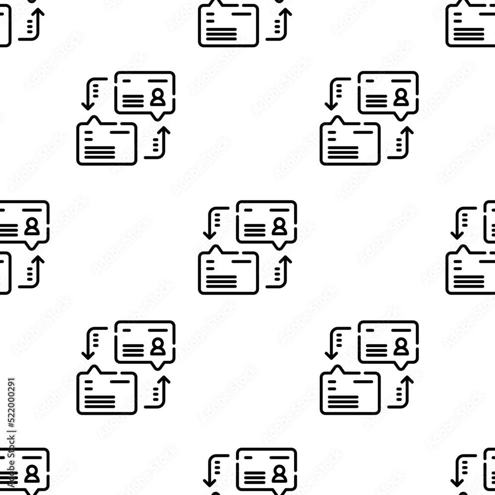 Aufkleber dialogue icon pattern. seamless dialogue pattern on white background.