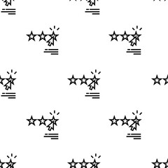 rating icon pattern. Seamless rating pattern on white background.