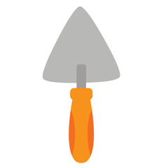 An image of a trowel. Vector graphics