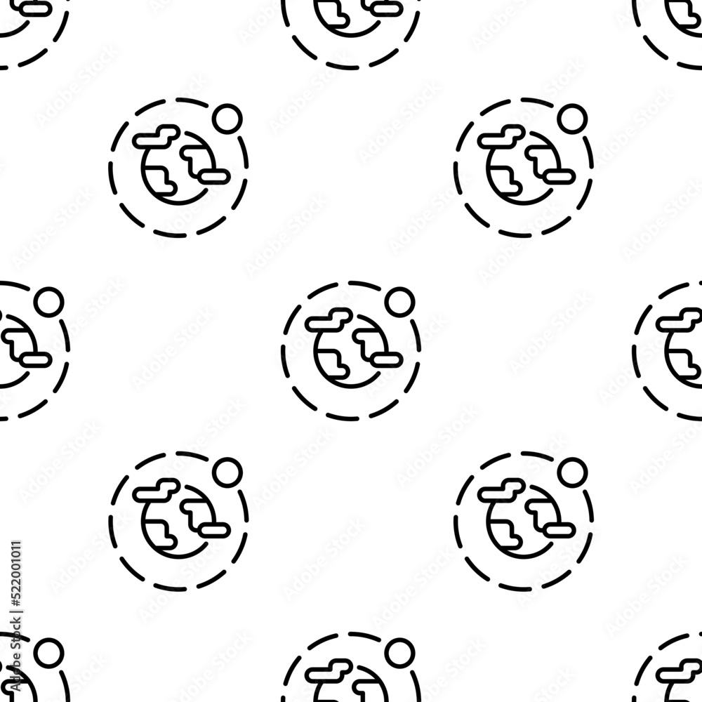 Poster environment icon pattern. seamless environment pattern on white background.