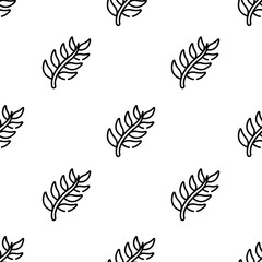 branch icon pattern. Seamless branch pattern on white background.