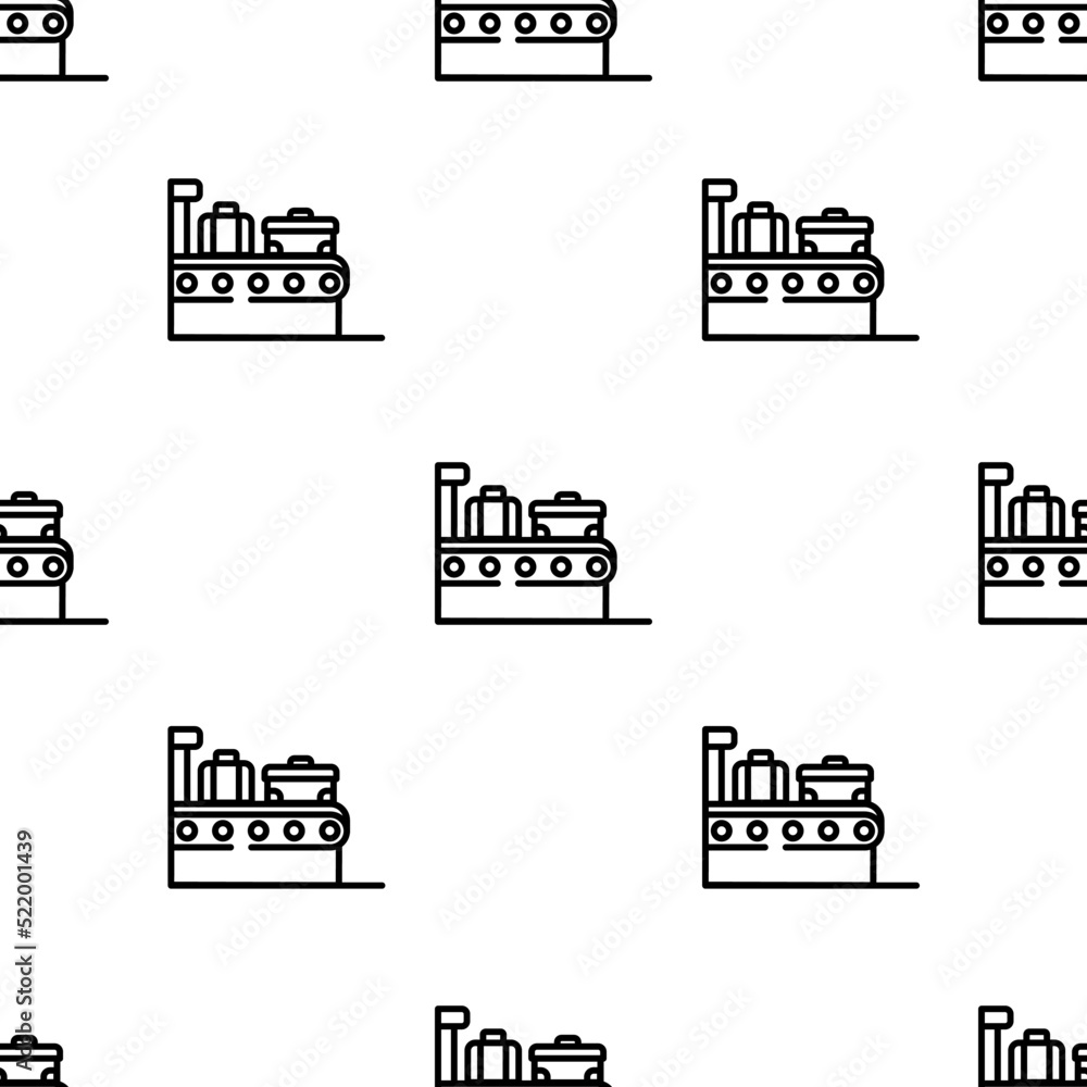 Poster suitcase icon pattern. seamless suitcase pattern on white background.
