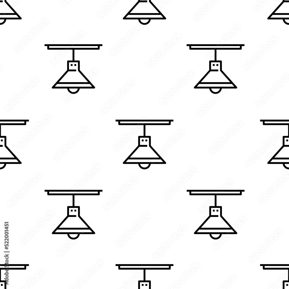 Poster lamp icon pattern. seamless lamp pattern on white background.