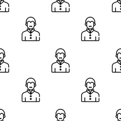 vampire icon pattern. Seamless vampire pattern on white background.