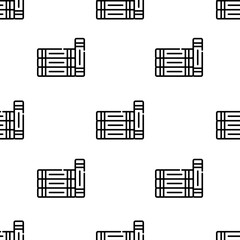 books icon pattern. Seamless books pattern on white background.