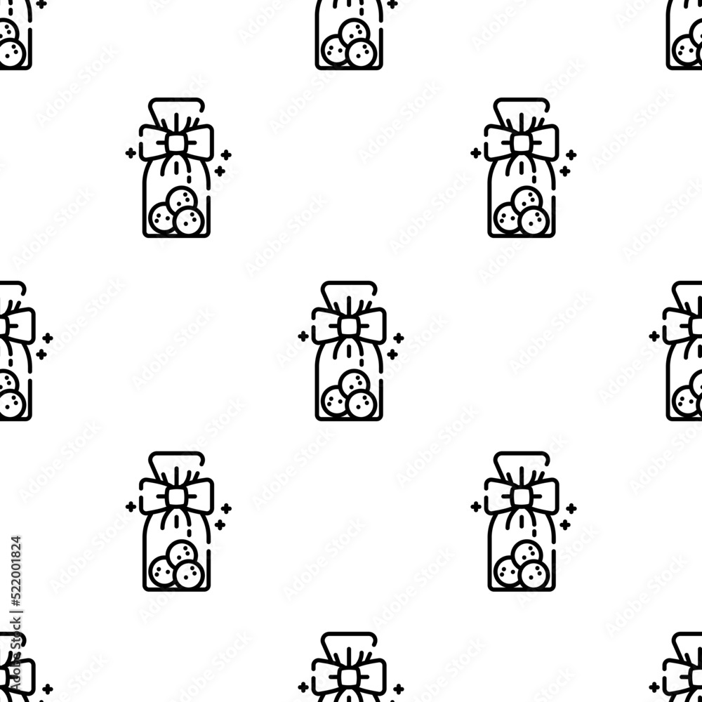 Aufkleber cookies icon pattern. seamless cookies pattern on white background.