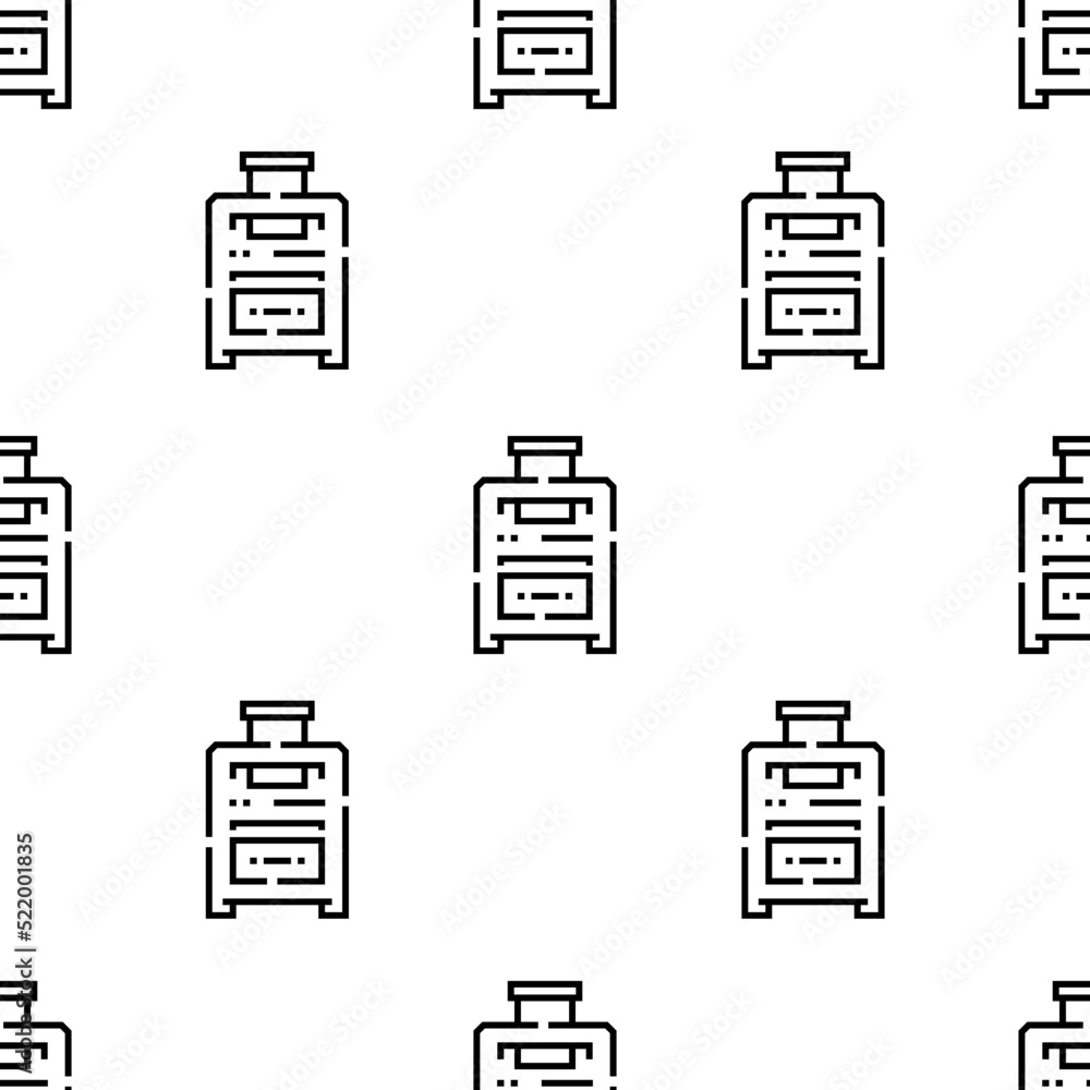 Poster suitcase icon pattern. seamless suitcase pattern on white background.