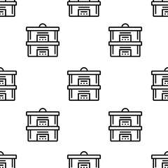 steam icon pattern. Seamless steam pattern on white background.