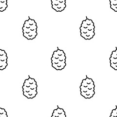 berry icon pattern. Seamless berry pattern on white background.