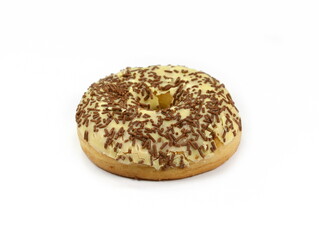 Sweet donuts isolated on white background