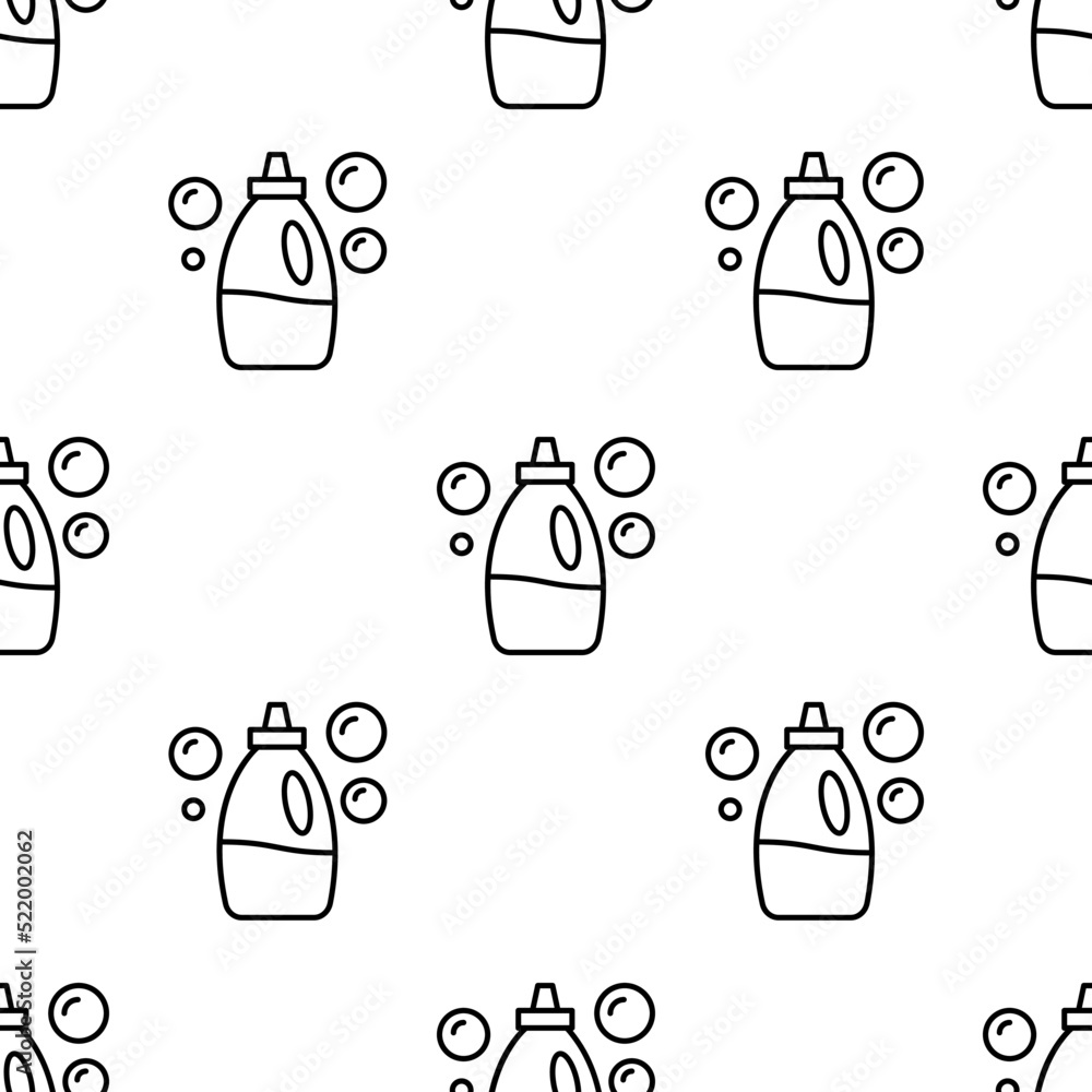 Poster detergent icon pattern. seamless detergent pattern on white background.