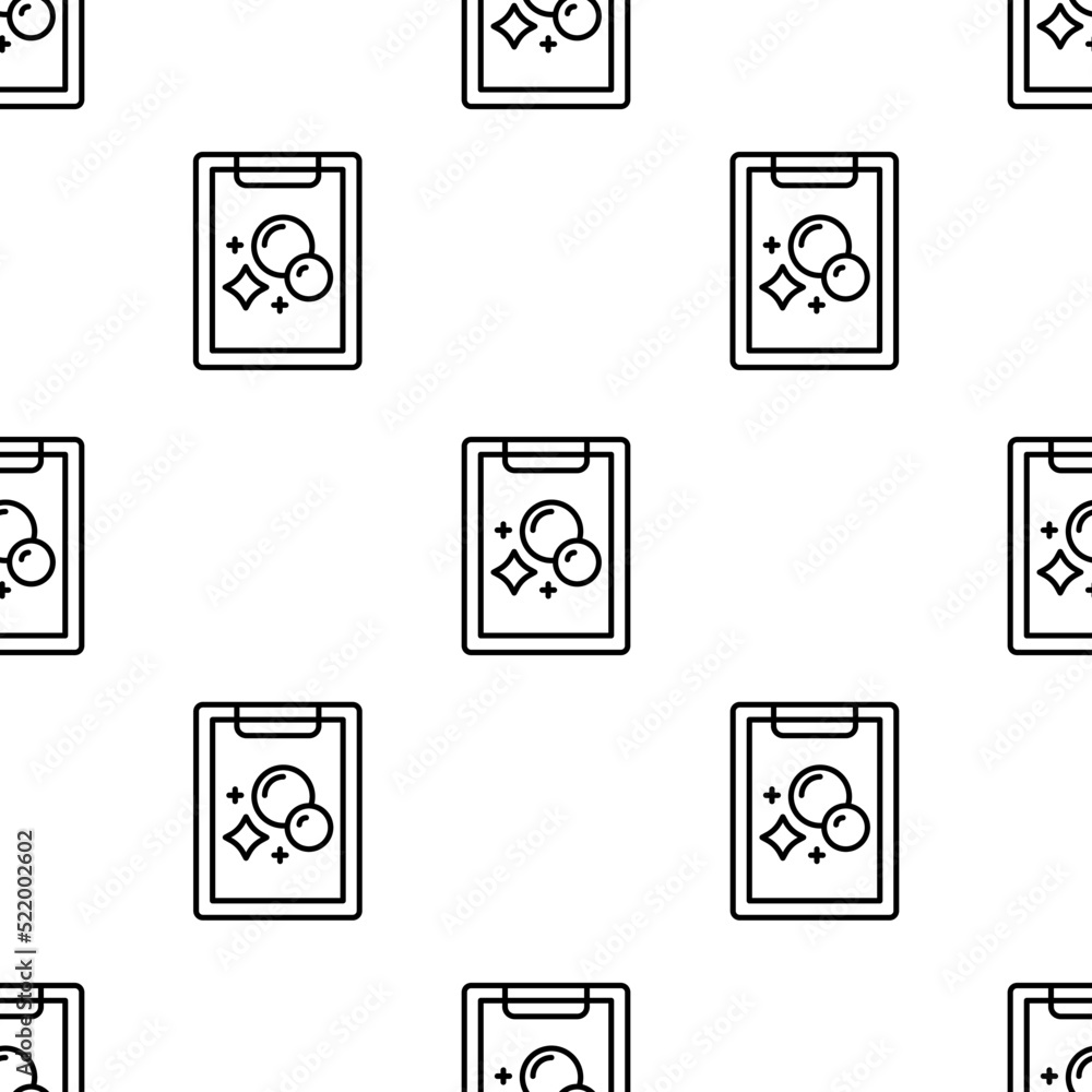 Aufkleber tasks icon pattern. seamless tasks pattern on white background.