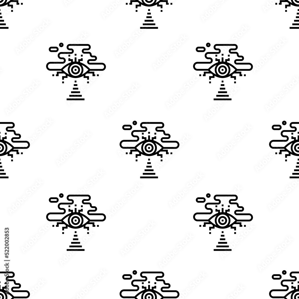 Poster cloud computing icon pattern. seamless cloud computing pattern on white background.