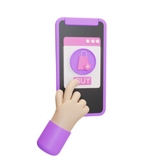 buy item online shop illustration 3d
