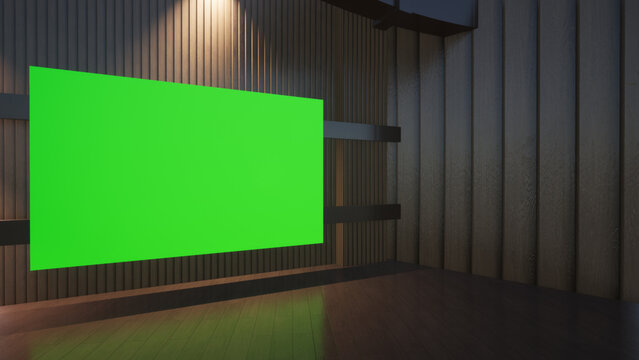 Virtual Studio Background set illustration
