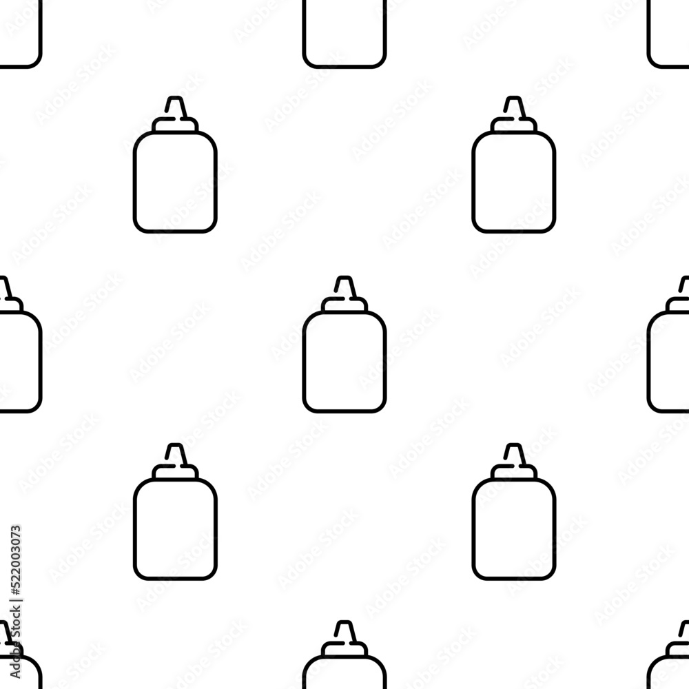 Poster glue icon pattern. seamless glue pattern on white background.