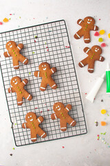 Happy Homemade Gingerbread Men Christmas Baking