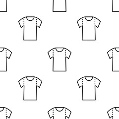 shirt icon pattern. Seamless shirt pattern on white background.