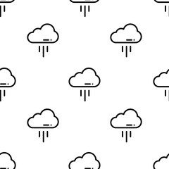 cloud icon pattern. Seamless cloud pattern on white background.
