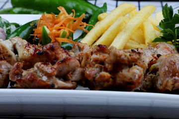 Roasted Chicken With Potato Fries