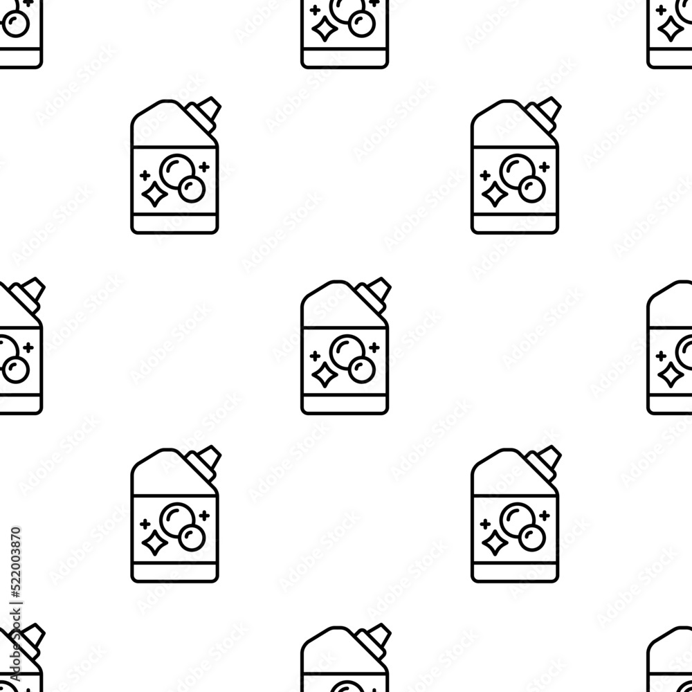 Poster detergent icon pattern. seamless detergent pattern on white background.