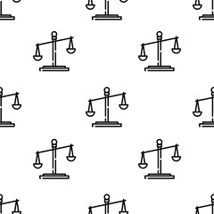 law icon pattern. Seamless law pattern on white background.