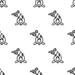 marshmallow icon pattern. Seamless marshmallow pattern on white background.