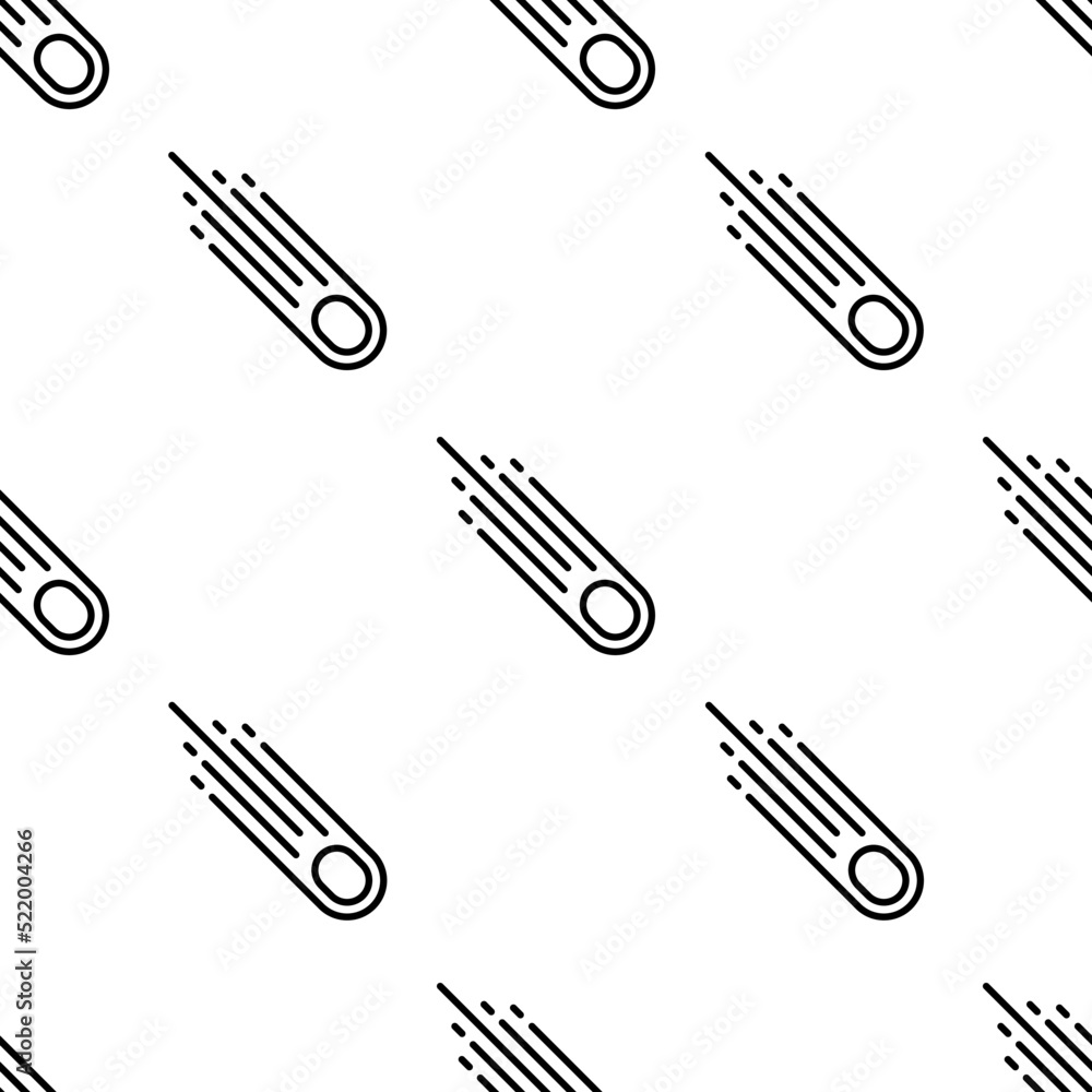 Poster asteroid icon pattern. seamless asteroid pattern on white background.