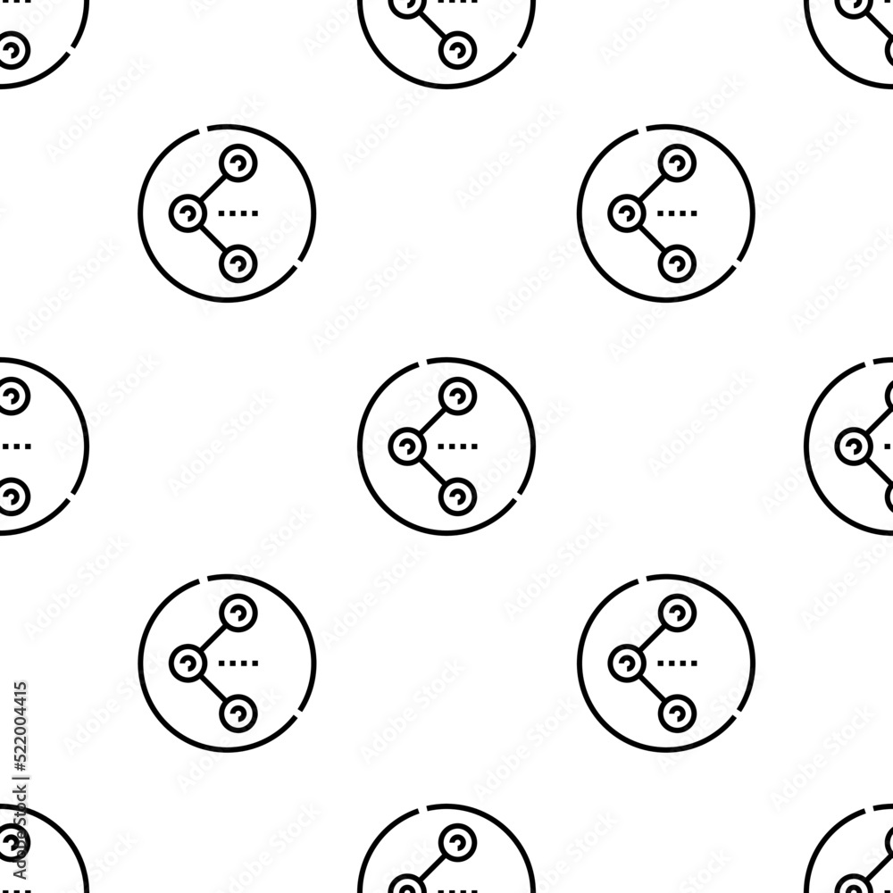 Aufkleber share icon pattern. seamless share pattern on white background.