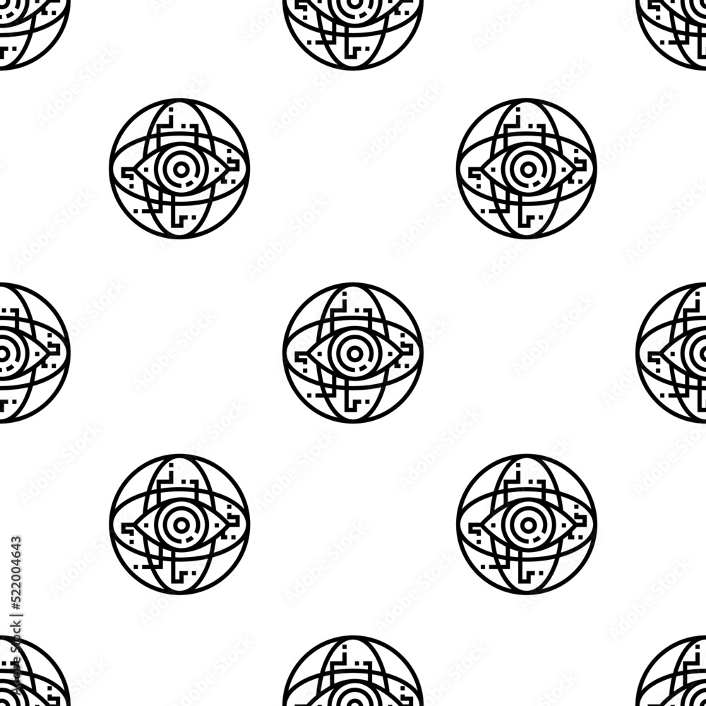 Poster internet icon pattern. seamless internet pattern on white background.
