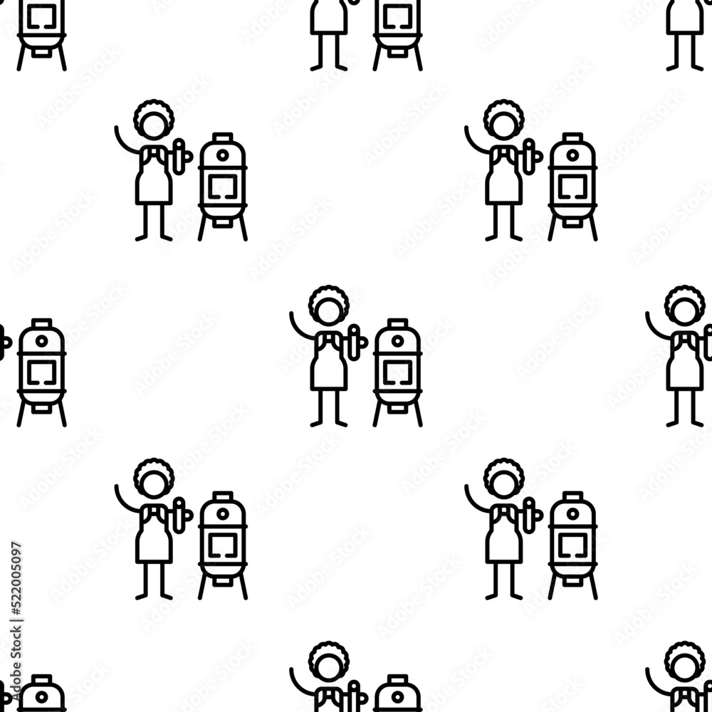 Poster vertical icon pattern. seamless vertical pattern on white background.
