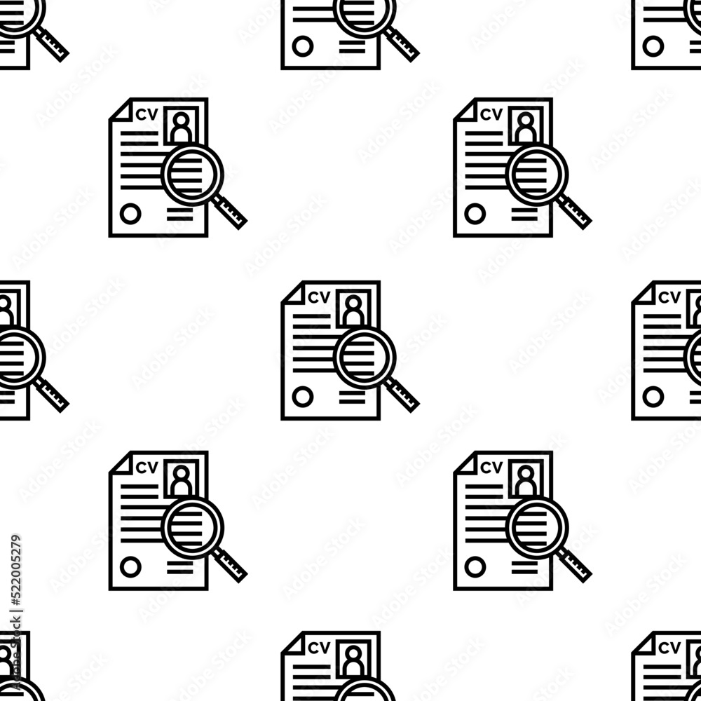 Poster curriculum icon pattern. seamless curriculum pattern on white background.