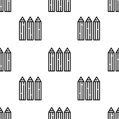 pencils icon pattern. Seamless pencils pattern on white background.