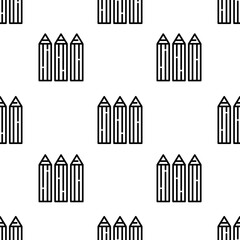 pencils icon pattern. Seamless pencils pattern on white background.