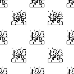 fire icon pattern. Seamless fire pattern on white background.