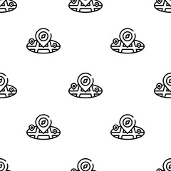 placeholder icon pattern. Seamless placeholder pattern on white background.