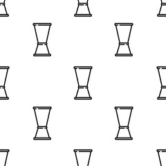 jigger icon pattern. Seamless jigger pattern on white background.