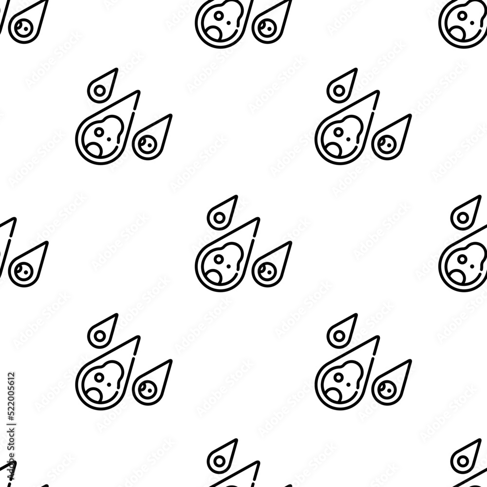 Poster meteorite icon pattern. seamless meteorite pattern on white background.