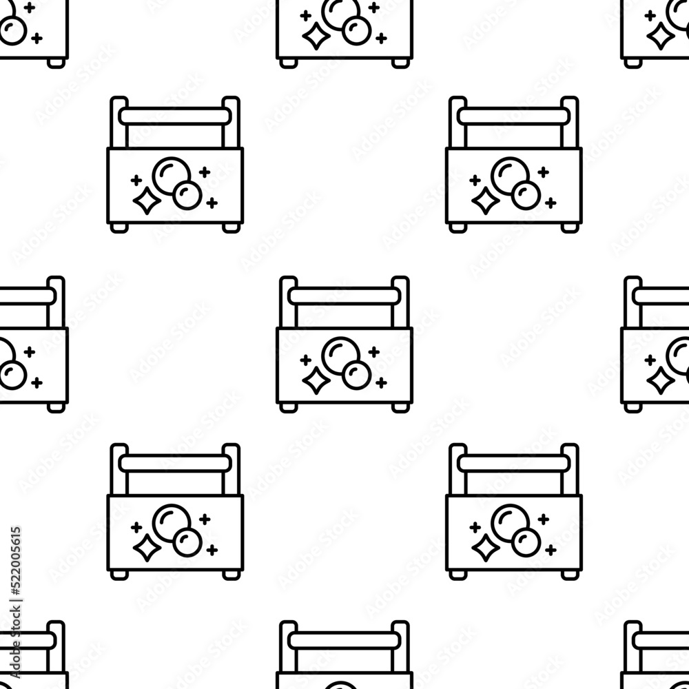 Aufkleber toolbox icon pattern. seamless toolbox pattern on white background.