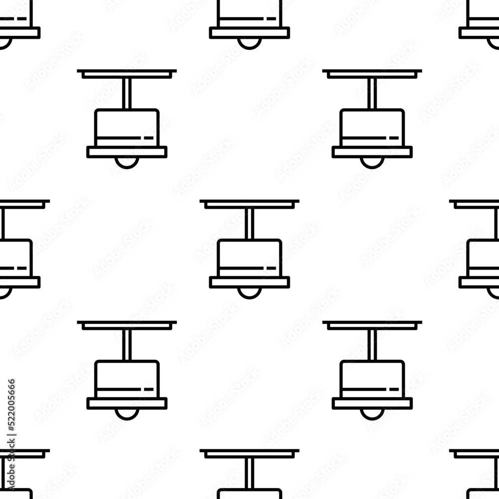 Poster lamp icon pattern. seamless lamp pattern on white background.