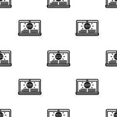 news icon pattern. Seamless news pattern on white background.