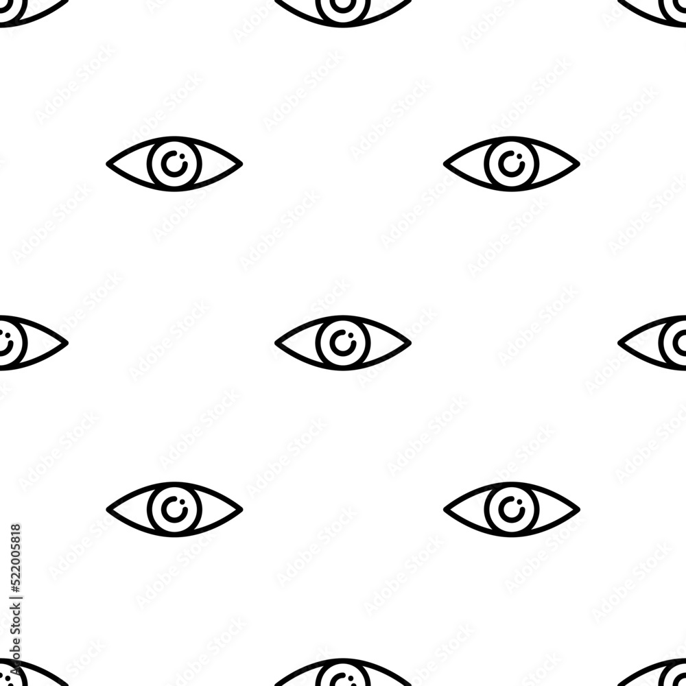 Poster security icon pattern. seamless security pattern on white background.